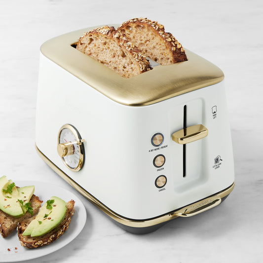 Breville Toast Select Luxe 2-Slice Toaster Brass Collection,Sea Salt and Brass,
