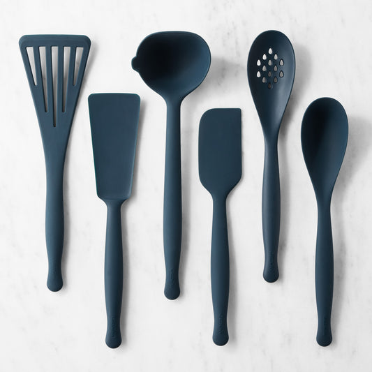 GreenPan Premiere Silicone Tools, Set of 6,Oxford Blue,
