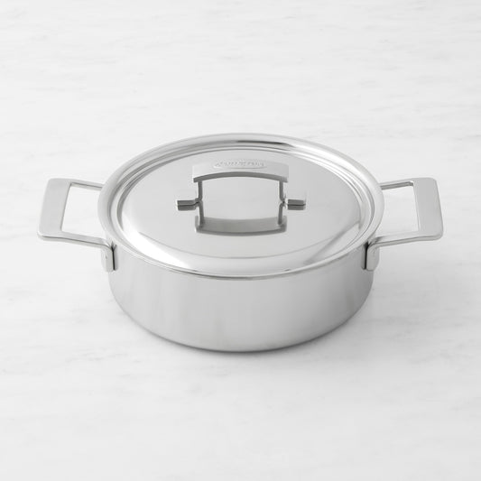 Demeyere Industry 5 Stainless-Steel Deep Sauté Pan, 4-Qt.,,