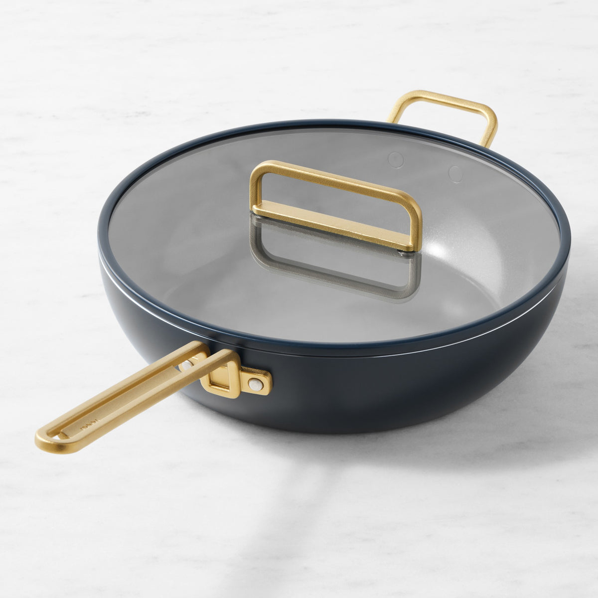 GreenPan Stanley Tucci Ceramic Nonstick Essential Stanley Pan,Marino Blue,6.5-Qt.