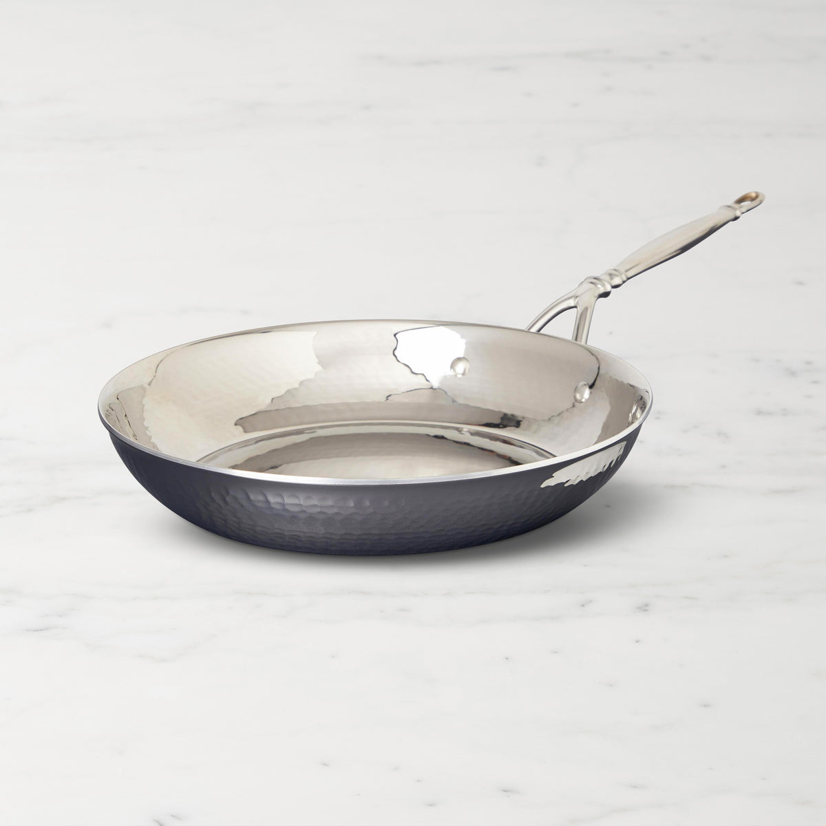 Ruffoni Opus Prima Hammered Stainless-Steel Fry Pans,Stainless Steel Fry Pan\, 10",