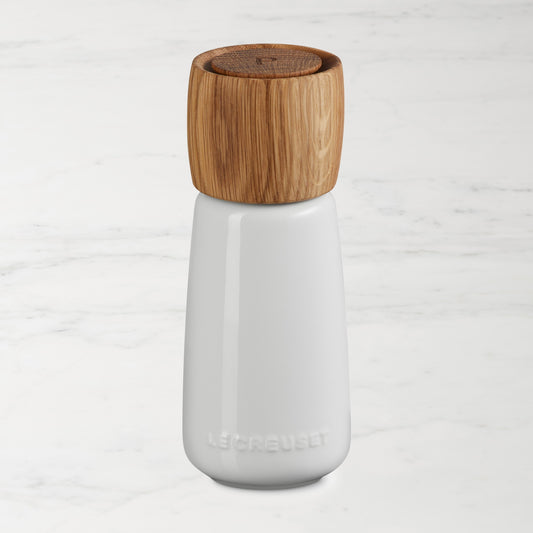 Le Creuset Alpine Salt and Pepper Mills, 7",White,Mill\, 7"