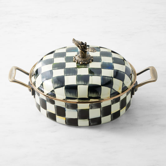 MacKenzie-Childs Casserole Dish, Courtly Check,5-Qt.,