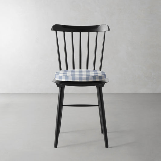 Ton Ironica Side Chair Cushion,Blanche Buffalo Check\, Light Blue,