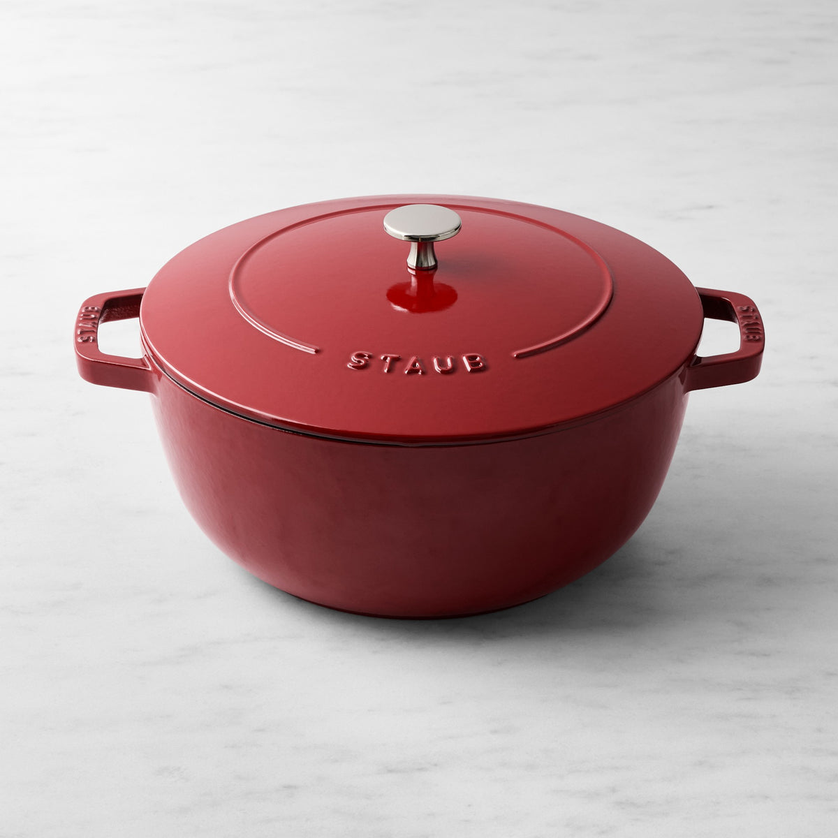 Staub Enameled Cast Iron Essential French Oven,Cranberry Red,