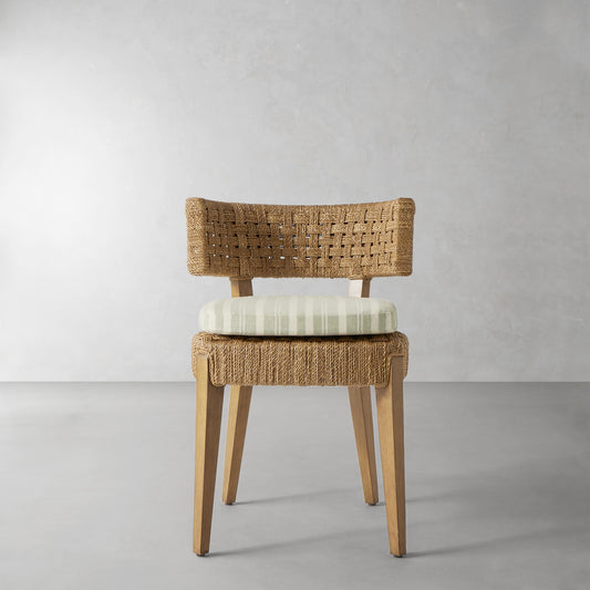 Santorini Side Chair Cushion,Sunbrella Tranquil\, Sage,