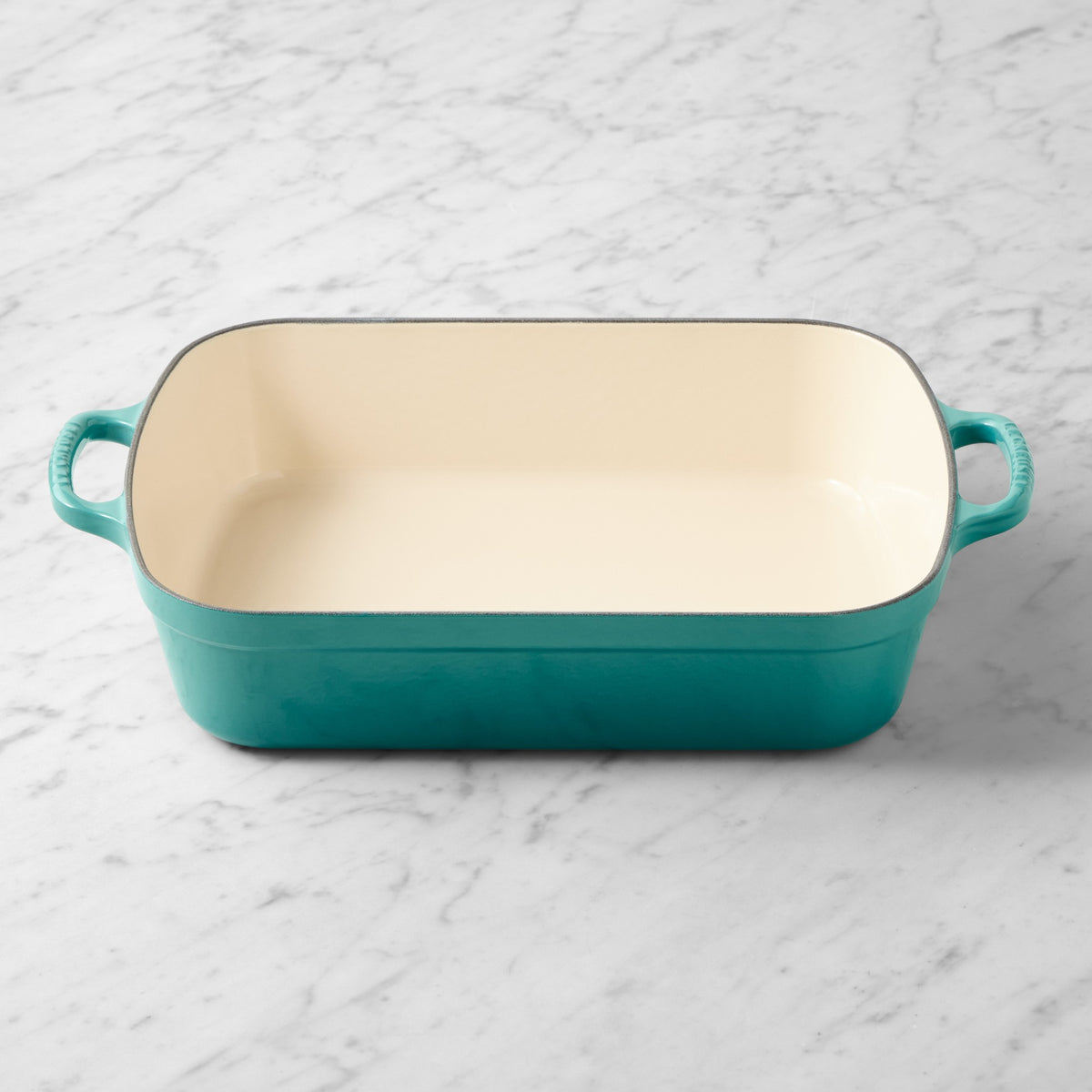Le Creuset Signature Enameled Cast Iron Rectangular Roasting Pan, 5.25-Qt.,Riviera,