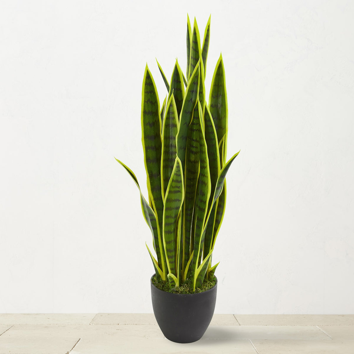 Faux Sansevieria Indoor Plant, 33",WSNOADS,Live & Faux Plants