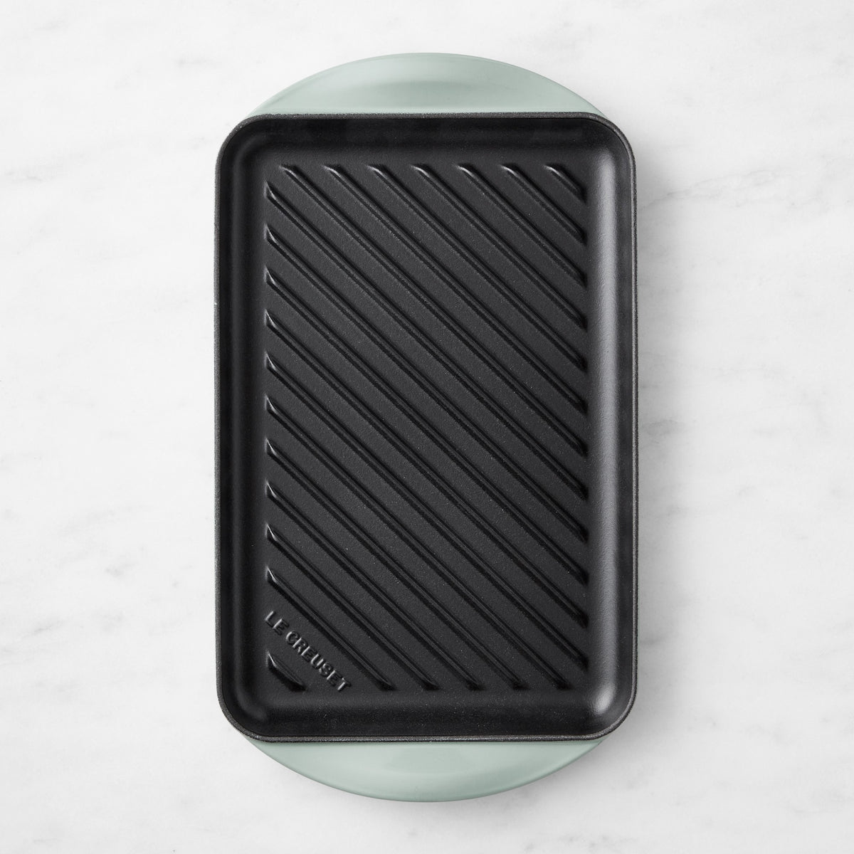 Le Creuset Enameled Cast Iron Skinny Grill,Sea Salt,