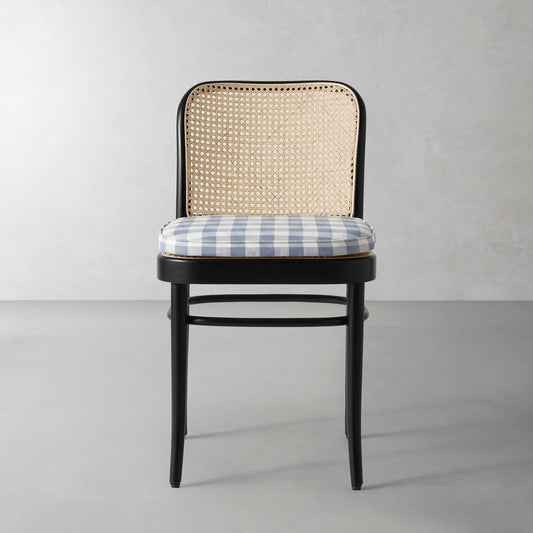 Ton 811 Side Chair Cushion,Blanche Buffalo Check\, Light Blue,
