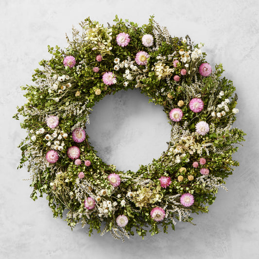 Famille Rose Live Wreath,24",