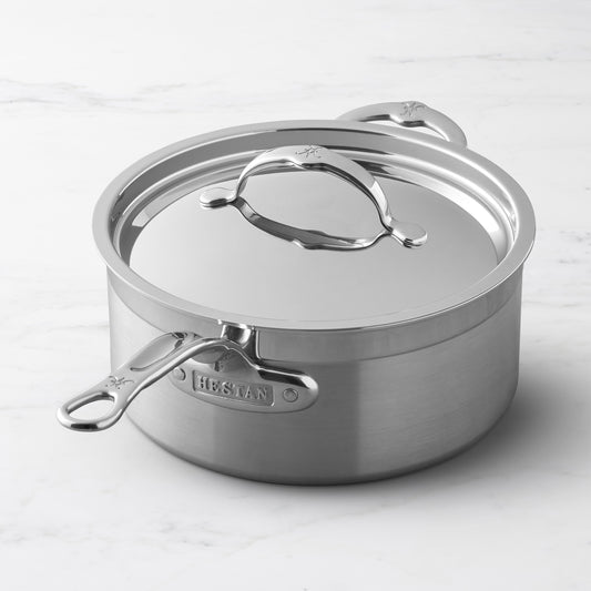 Hestan ProBond Forged Professional Clad Stainless-Steel Covered Saucepan,4-Qt.,