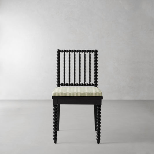 Spindle Dining Side Chair Cushion,Sunbrella Tranquil\, Sage,