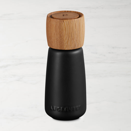 Le Creuset Alpine Salt and Pepper Mills, 7",Licorice,Mill\, 7"