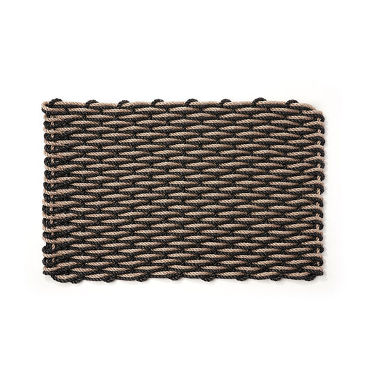 The Rope Co. Doormat,Sand & Charcoal,Sand & Charcoal Doormat\, XL\, 24" X 38"