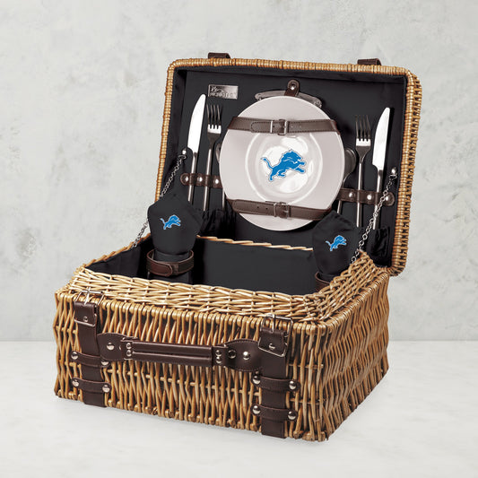 NFL Champion Picnic Basket,Detroit Lions,Detroit Lions