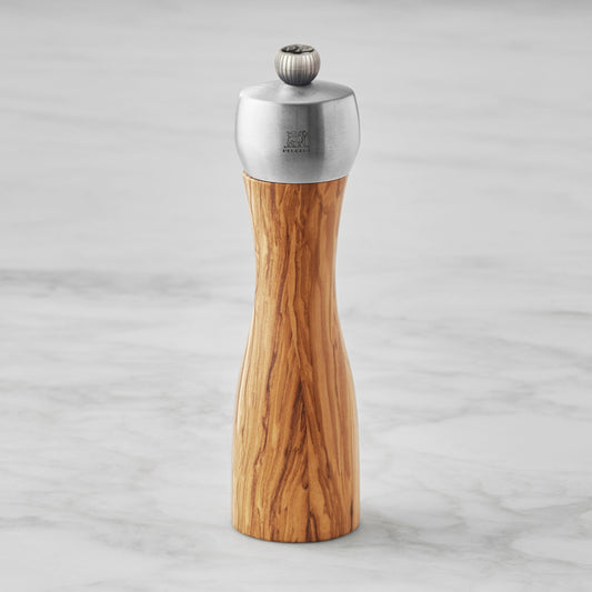 Peugeot Fidji Olivewood Salt & Pepper Mills, 8",Mill 8" Pepper Mill,