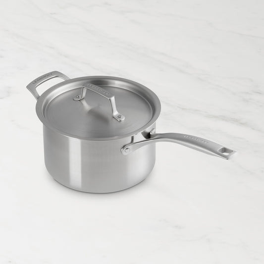 Le Creuset Essential Stainless-Steel Saucepan,4-Qt.,
