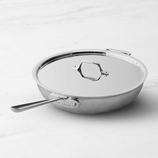 All-Clad D3 Tri-Ply Stainless-Steel Weeknight Pan, 4-Qt.,,