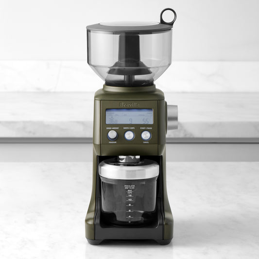 Breville Smart Grinder Pro Conical Burr Grinder,Olive Tapenade,