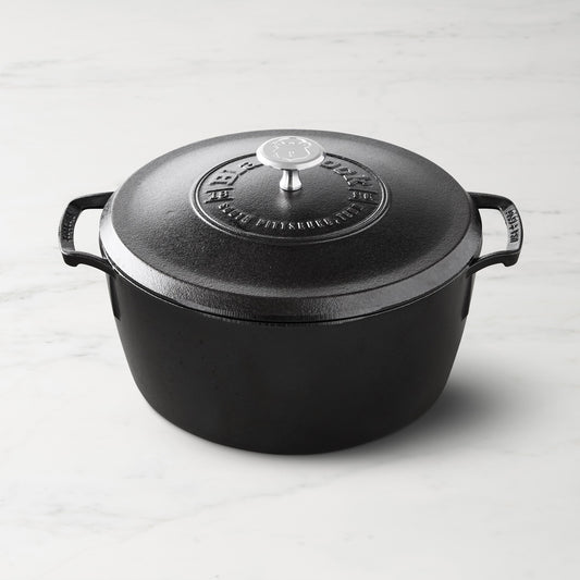 Lodge Blacklock Triple Seasoned Cast Iron Dutch Oven, 5.5-Qt.,,WSNOADS