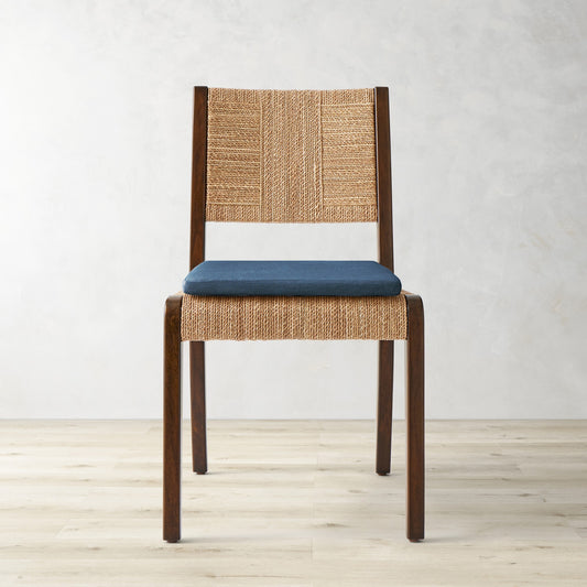 Alvares Side Chair Cushion,Sunbrella Performance Canvas\, Denim,