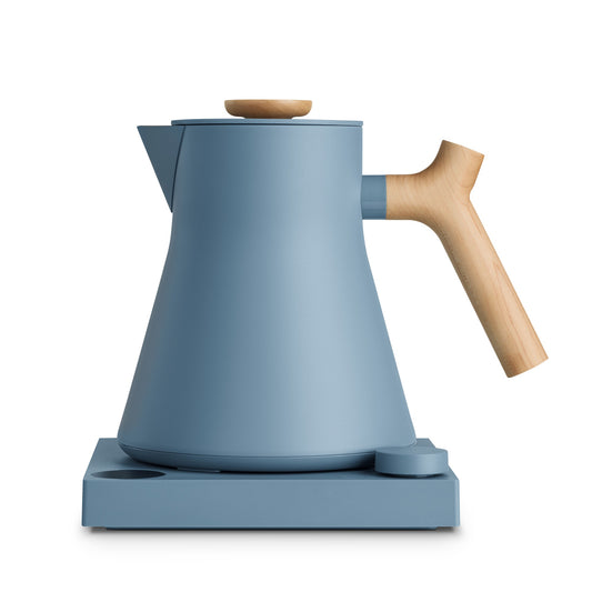 Fellow Corvo EKG Pro Electric Kettle,Hazy Blue with Maple Handle,
