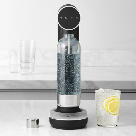 SMEG Sparkling Water Maker,Matte Black,