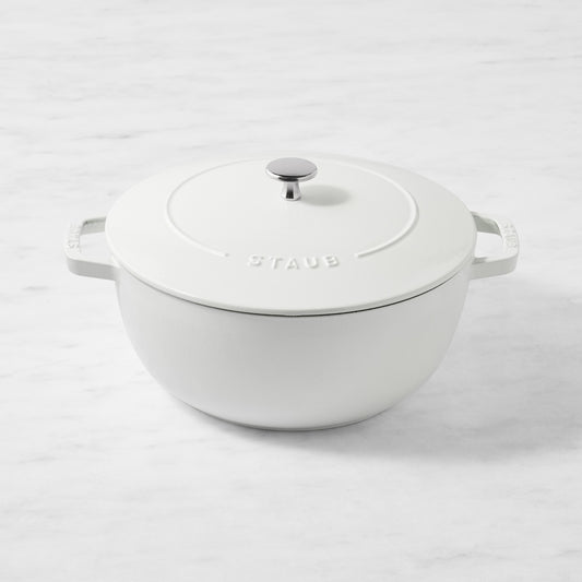 Staub Enameled Cast Iron Essential French Oven,White,