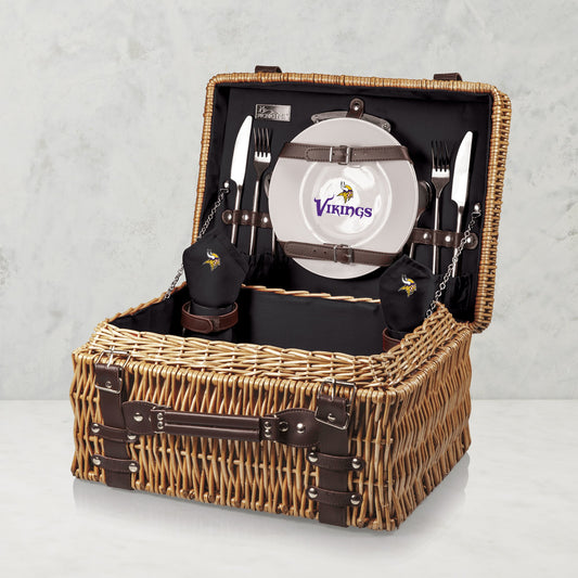 NFL Champion Picnic Basket,Minnesota Vikings,Minnesota Vikings
