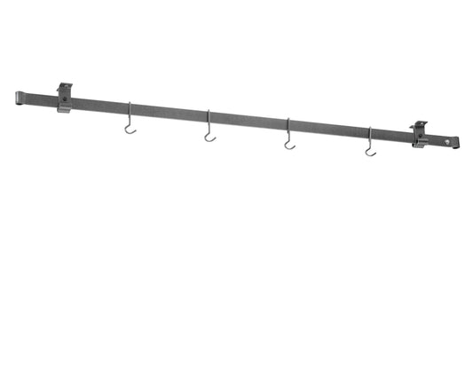 Enclume Low-Ceiling Bar Pot Racks,Hammered Steel,Low Ceiling Bar Pot Rack\, 60"