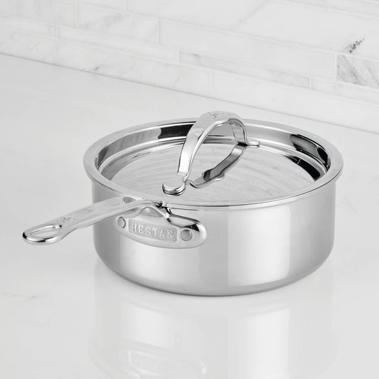 Hestan ProBond Luxe Professional Clad Stainless-Steel Saucepan,2-Qt.,
