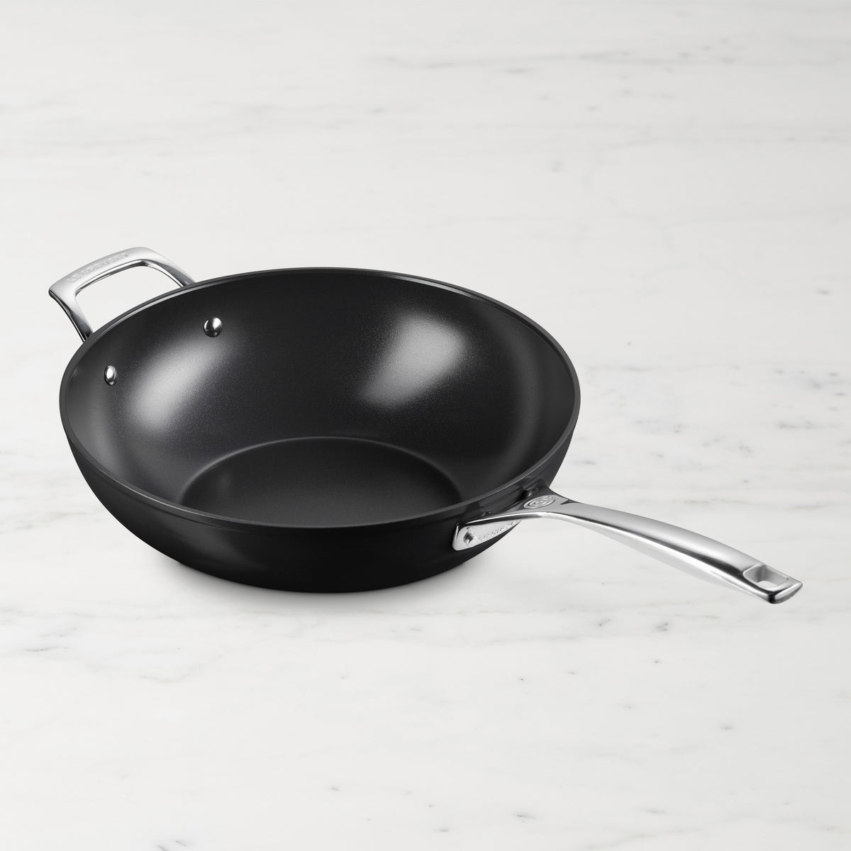 Le Creuset Essential Ceramic Nonstick Stir Fry Pan Wok, 12",,WSNOADS