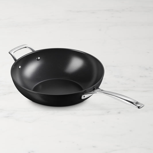 Le Creuset Essential Ceramic Nonstick Stir Fry Pan Wok, 12",,WSNOADS