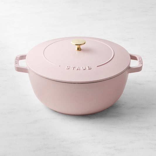 Staub Enameled Cast Iron Essential French Oven,Pink Peony,