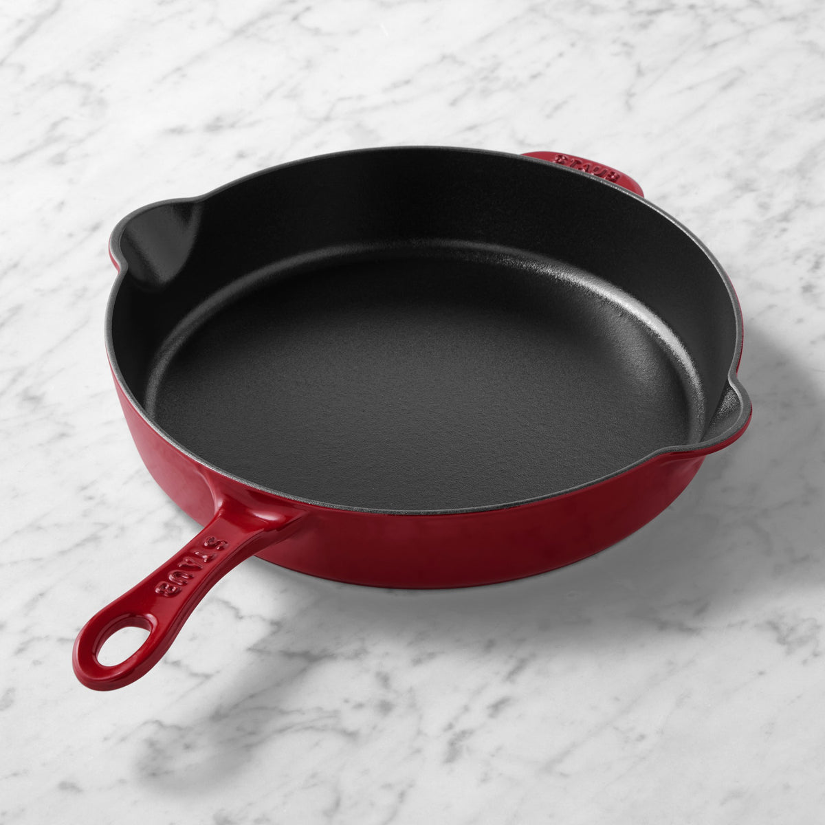Staub Enameled Cast Iron Traditional Deep Skillet,Cranberry,11"