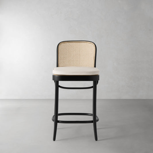 Ton 811 Counter Stool Cushion,Sunbrella Performance Canvas\, Canvas,