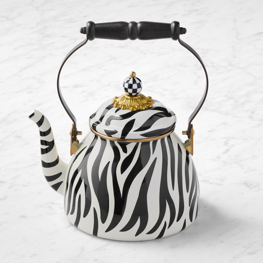 MacKenzie-Childs Zebra Tea Kettle, 2-Qt.,,WSNOADS