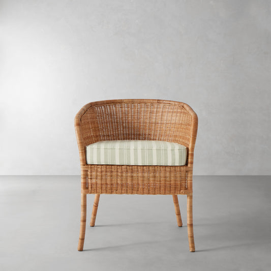 Topanga Armchair Cushion,Sunbrella Tranquil\, Sage,