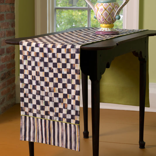 MacKenzie-Childs Courtly Check & Stripe Table Runner,,WSNOADS