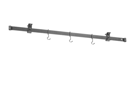 Enclume Low-Ceiling Bar Pot Racks,Hammered Steel,Low Ceiling Bar Pot Rack\, 48"