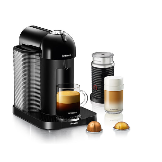 Nespresso Vertuo Coffee Maker & Espresso Machine by Breville with Aeroccino,Black,