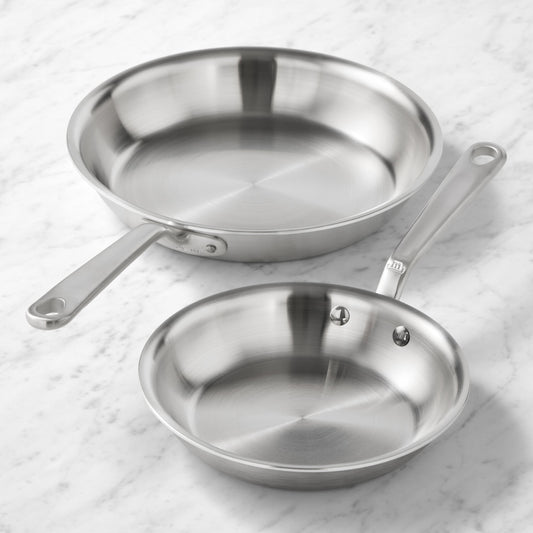 Made In Stainless-Steel Fry Pan, Set of 2,8" & 10",