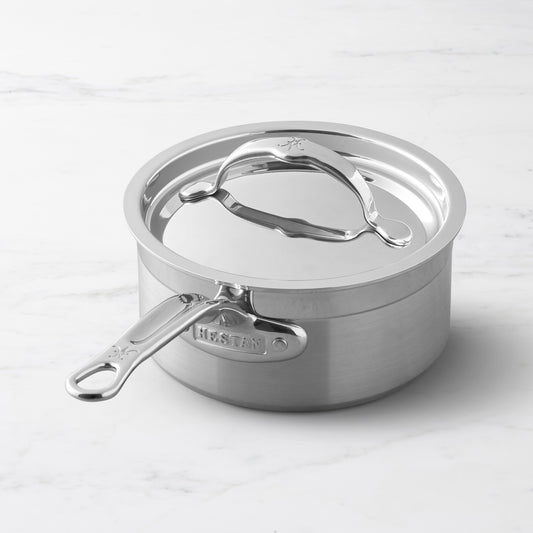 Hestan ProBond Forged Professional Clad Stainless-Steel Covered Saucepan,1.5-Qt.,