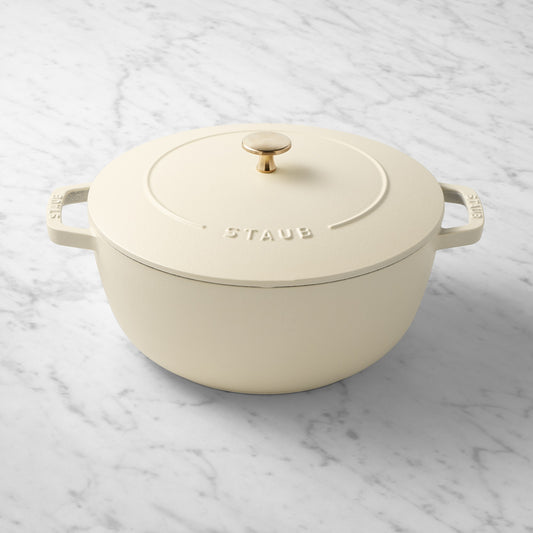 Staub Enameled Cast Iron Essential French Oven,French Crème,