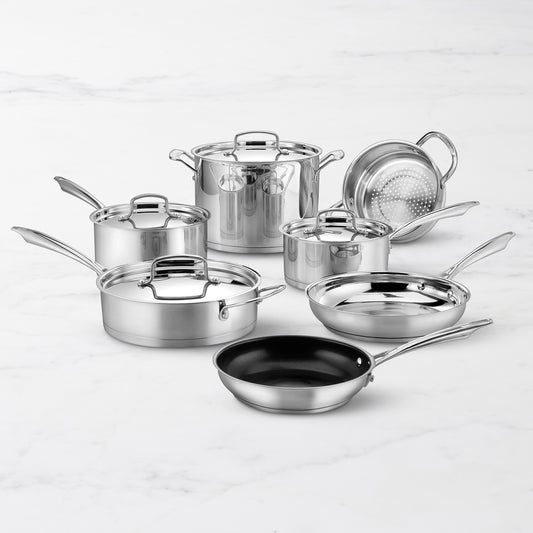 Cuisinart Professional Series Stainless-Steel 11-Piece Cookware Set,,