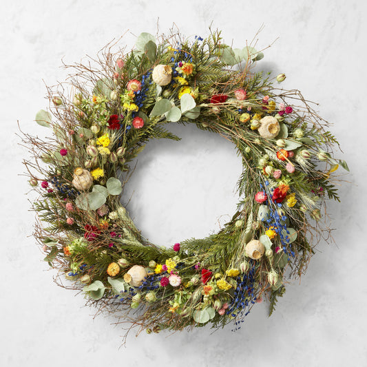 Garden Party Live Wreath,30",