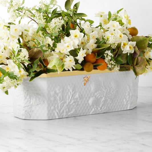 Honeycomb Rectangular Vase with Frog,WSNOADS,Vases & Vessels
