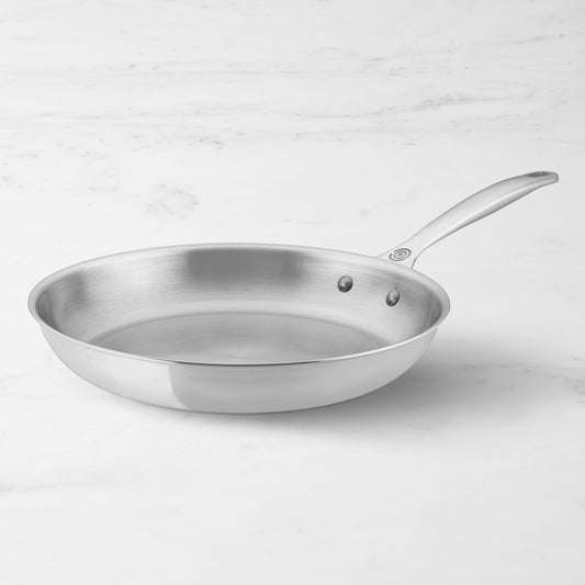 Le Creuset Signature Stainless-Steel Fry Pan, 12",,