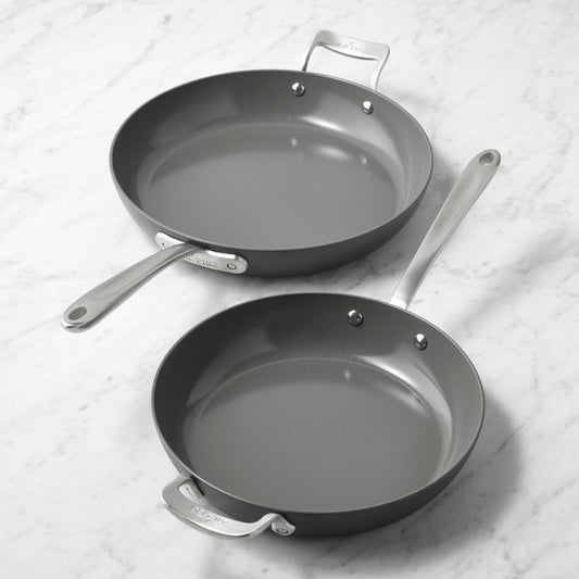 All-Clad HA1 Expert Ceramic Nonstick Fry Pan, Set of 2,10.5" & 12",